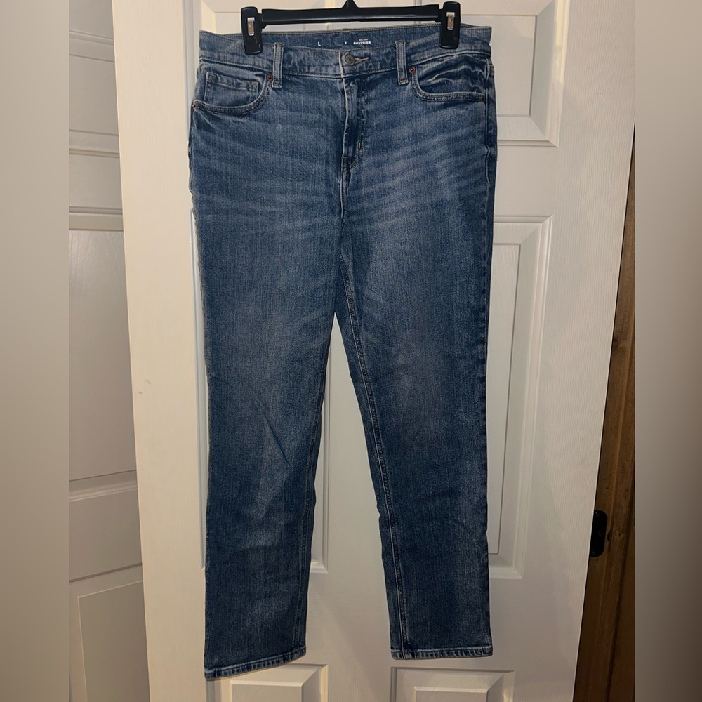 Size 6 Mid-Rise Boyfriend Jeans